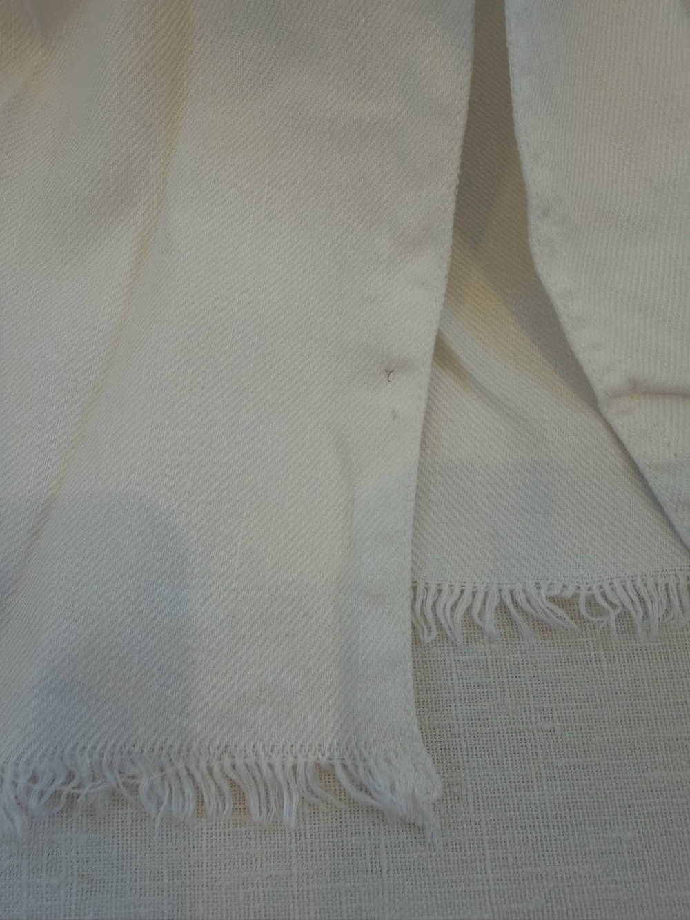 Anthropologie White Wide-Leg Drawstring Pants - Picture 3 of 12